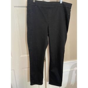 women’s Chico’s pullon jegginsgs jeans, 16r, black, stretch